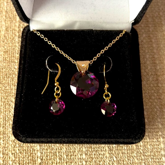 Hand Crafted Jewelry - 🎁 Swarovski crystal Necklace earring set